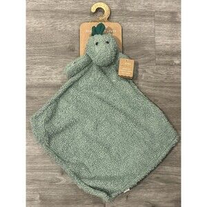 Levi And Emmie Plush DINOSAUR Dragon Feather Knit Lovey Security Blanket Green